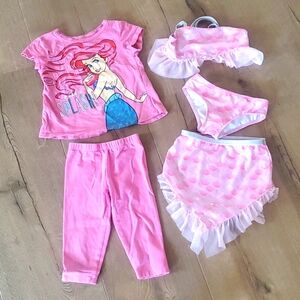 3 Piece‎ Wonder Nation Pink Mermaid Swimsuit set